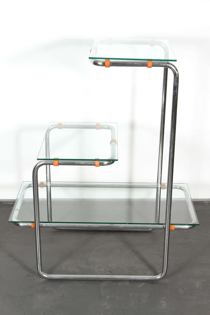 Glass 1930s Thonet Side Tables  For Sale